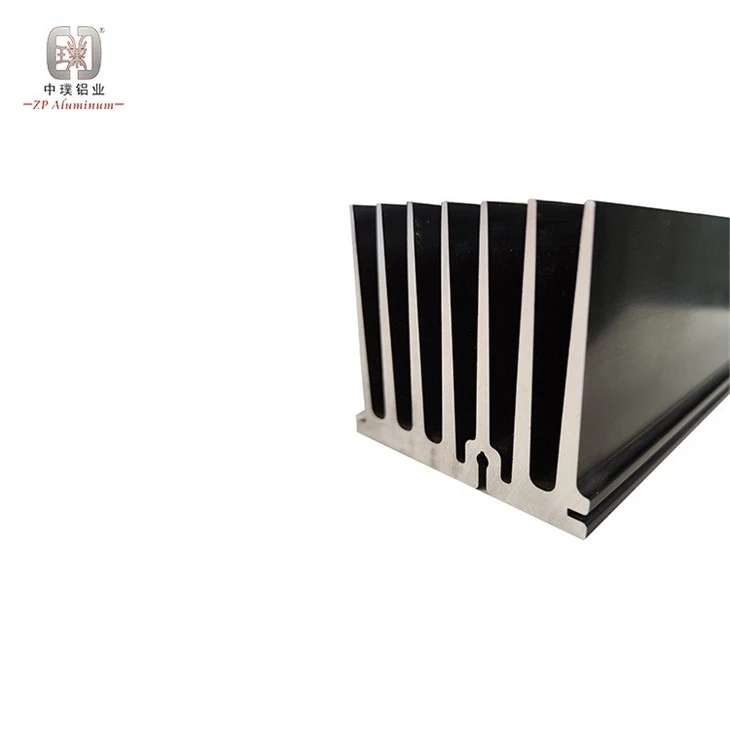 Black Anodized aluminum heat sink  extruded 3